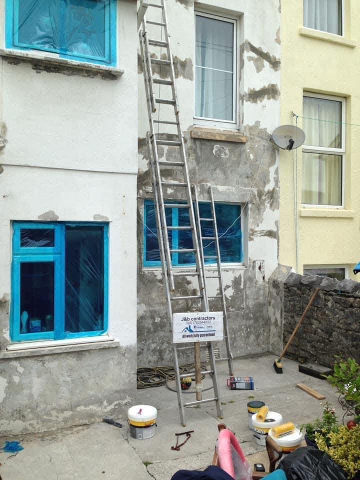 Render repair work in Truro