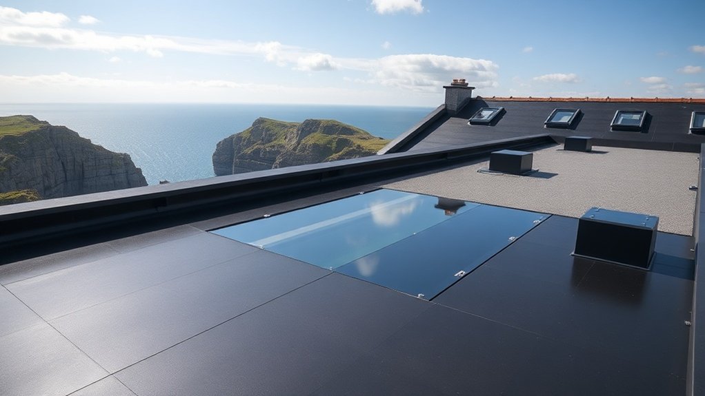 Flat roof installation in Truro